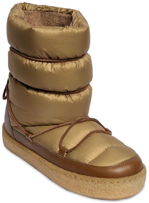 Isabel Marant 20mm Zimlee Nylon & Leather Snow Boots