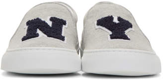 Joshua Sanders Grey NY Double Slip-On Sneakers