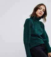 Thumbnail for your product : Warehouse Roll Neck Mutton Sleeve Chenille Sweater