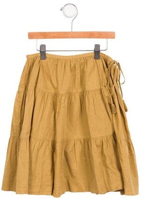 Bonpoint Girls' Metallic-Accented A-Line Skirt w/ Tags