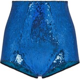 Thumbnail for your product : Dolce & Gabbana Blue Sequin Shorts
