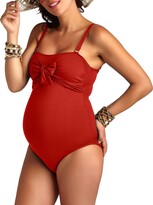 Thumbnail for your product : Pez D'or Maternity Bow-Front One-Piece Swimsuit