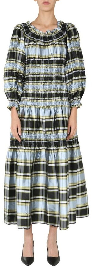 Tory Burch Corded Madras Dress - ShopStyle