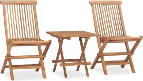VidaXL Outdoor Dining Set Teak Brown Well-sanded teak hardwood Medium