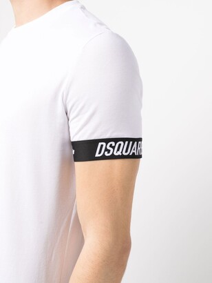 DSQUARED2 logo-cuff sleeve T-shirt