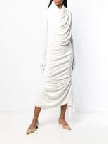 Thumbnail for your product : A.W.A.K.E. Mode Mode gloved draped detail dress