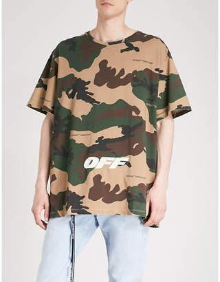 Off-White Camouflage-print cotton-jersey T-shirt