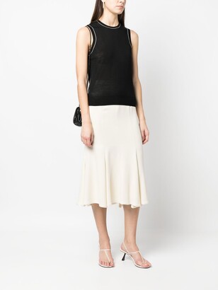Theory Contrasting-Trim Detail Top