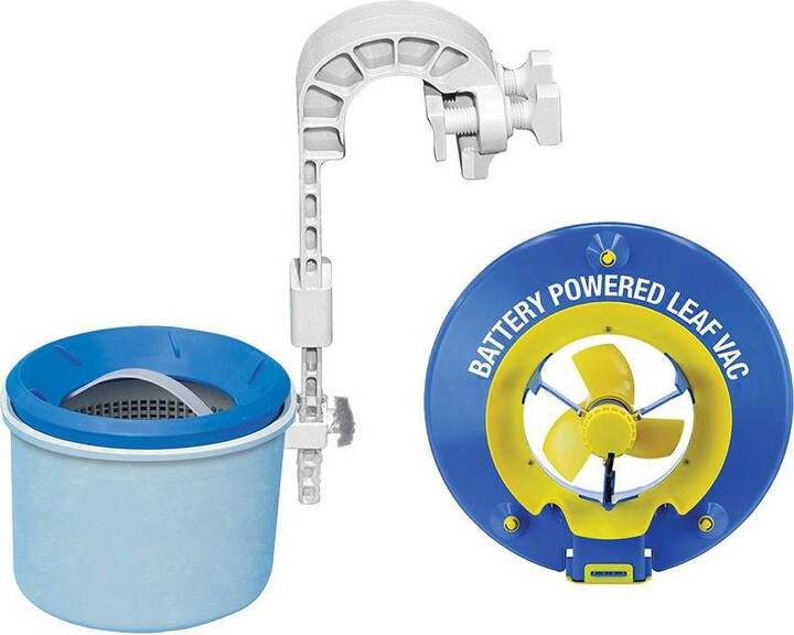 Pool Blaster Battery Powered Leaf Vacuum and Intex Wall Mount Automatic