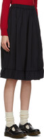 Thumbnail for your product : COMME DES GARÇONS GIRL Navy Ruffle Hem Midi Skirt