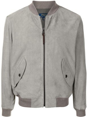 Polo Ralph Lauren Gunners zip-up suede bomber jacket