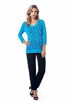 Thumbnail for your product : Adrienne Vittadini Butterfly Burnout Sweater