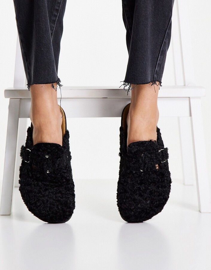topshop black flat shoes