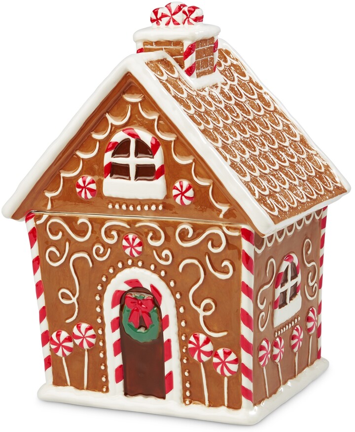 Martha Stewart Collection Gingerbread House Cookie Jar, Created for Macy's