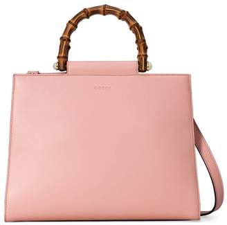 Gucci Nymphaea leather top handle bag
