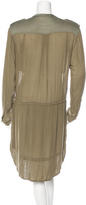 Thumbnail for your product : Etoile Isabel Marant Long Sleeve Button-Up Dress