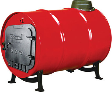 United States Stove Company Barrel Camp Stove Kit 900 sq. ft. Stove