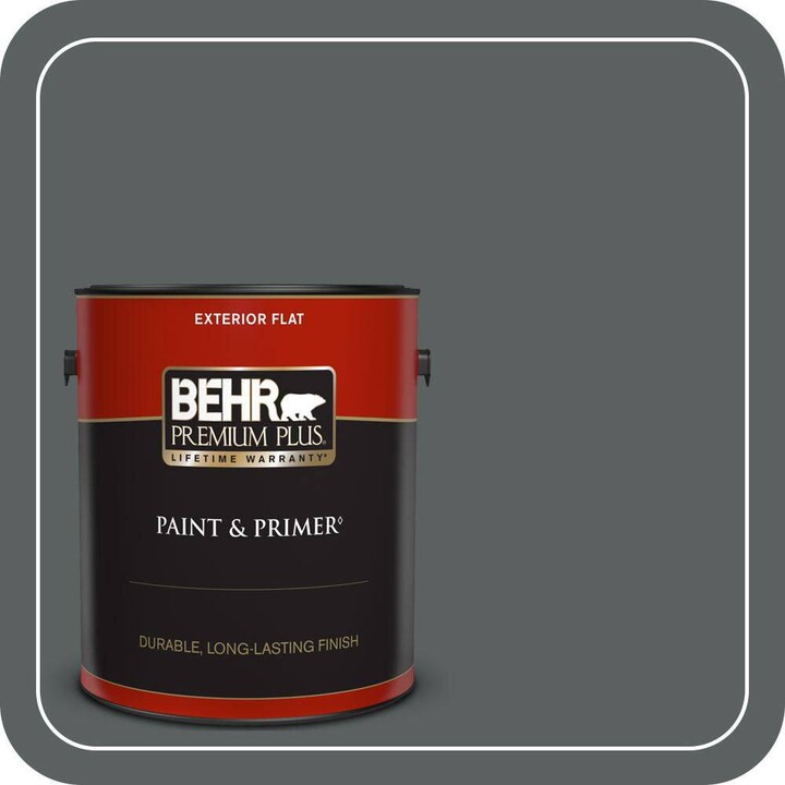 BEHR PREMIUM PLUS 1 gal. #720F-6 Paramount Flat Exterior Paint & Primer