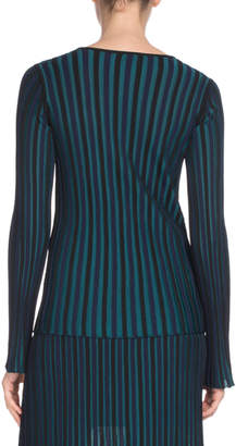 Kenzo Fitted Long-Sleeve V-Neck Sweater