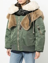Thumbnail for your product : Junya Watanabe Faux-Fur Buckled Collar
