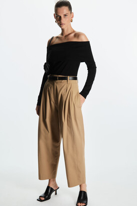 COS Pleated Barrel-Leg Chinos - ShopStyle Pants