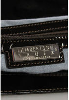 Thumbnail for your product : Lambertson Truex NEW Brown Patent Leather Silver Single Strap Torino Gstaad Hobo