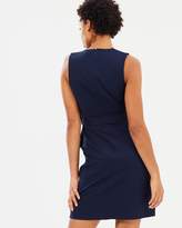 Thumbnail for your product : Warehouse Compact Cotton Wrap Dress