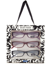 Thumbnail for your product : Kay Unger GlanceEyewear Women's Oval Matte Reader Glasses Set - Multiple Strengths Available