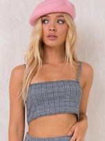 Thumbnail for your product : Motel New Women's Charles Check Kylie Crop Top