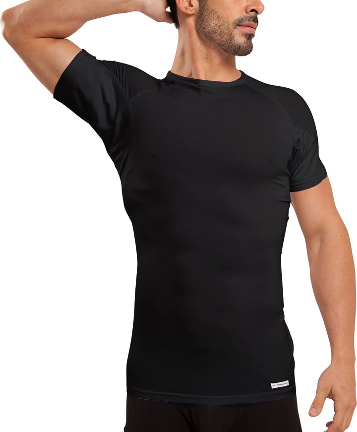 Ejis Sweat Defense Undershirt Crew Neck Underarm Sweat Proof Micro