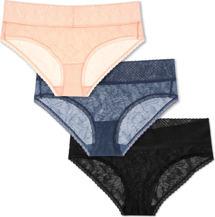 Women's No Show Lace Hipster 3-Pack - Bombas