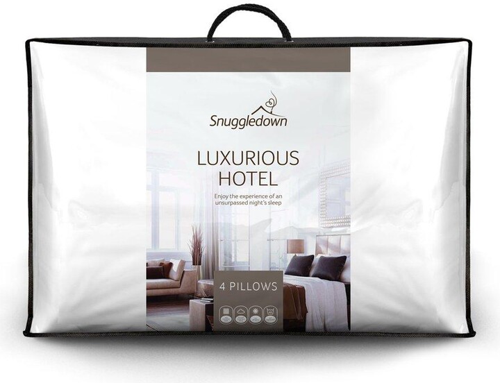 Snuggledown 4 Pack Luxurious Hotel Medium Support Pillows ShopStyle