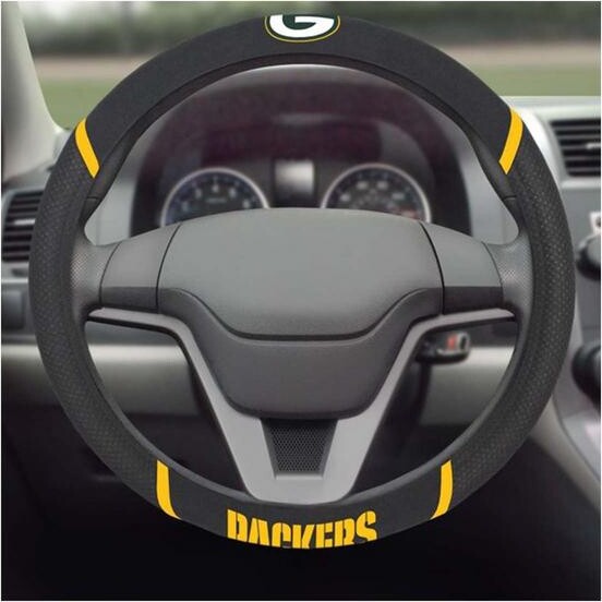FANMATS Green Bay Packers Steering Wheel Cover