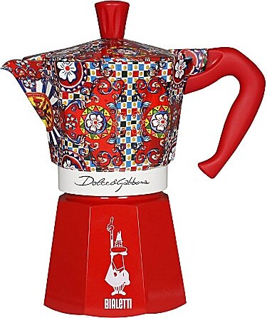 Bialetti x Dolce Gabbana Sicilian Cart Moka Express Coffee Maker 6 Cup