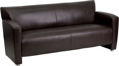 Flash Furniture HERCULES Majesty Series LeatherSoft Sofa with Extended Panel Arms