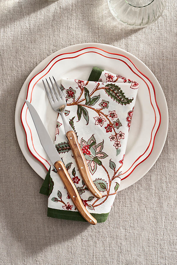 terrain Divya Cotton Napkins, Set of 4 Green