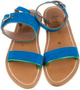 Thumbnail for your product : K Jacques St Tropez Suede Ankle Strap Sandals