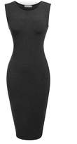 Thumbnail for your product : Meaneor Women's Classic Slim Fit Sleeveless Midi Pencil Business Bodycon Dress XXL