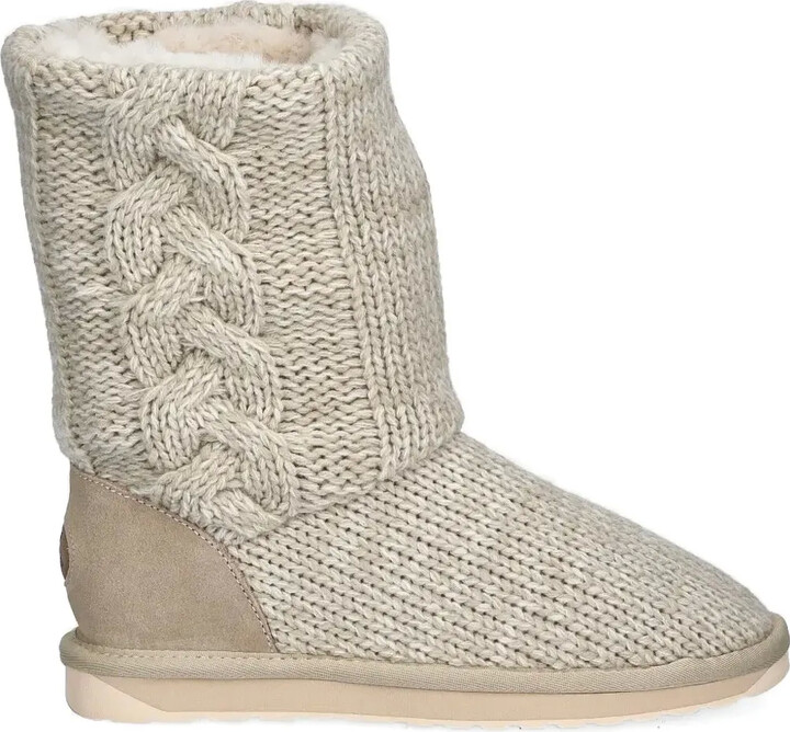Emu Cable-Knit Boots