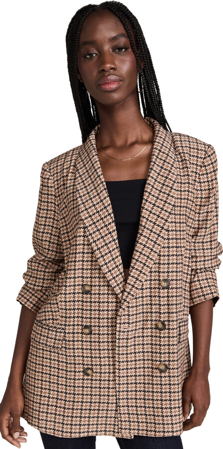 camel blazer women