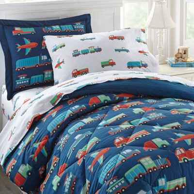 Wildkin Transportation 5 pc Cotton Bed in a Bag - Twin