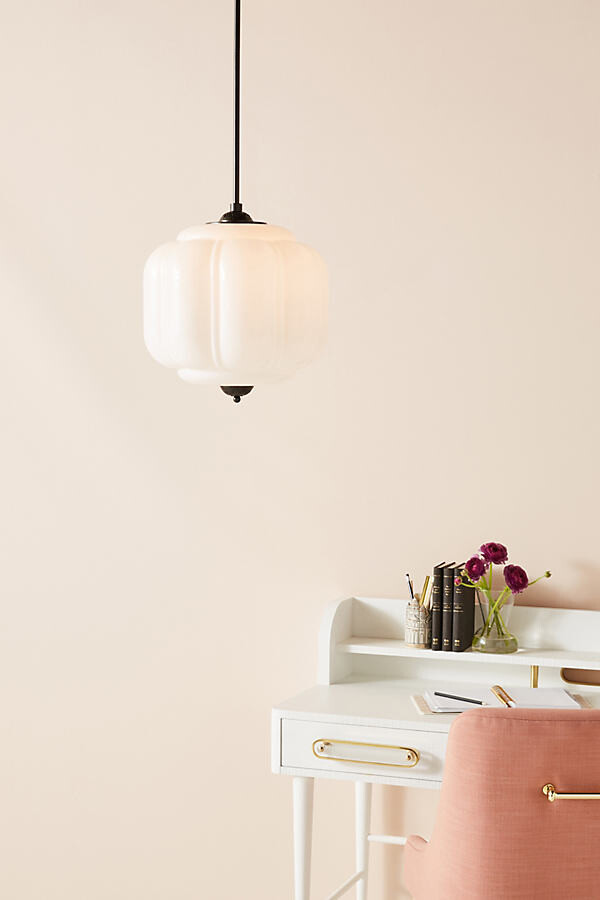 Milk Glass Necklace The World S, Mercury Glass Pendant Lights At Anthropologie