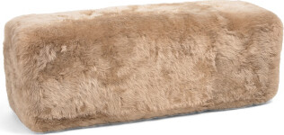 TJMAXX Made In Denmark 56X19 Sheepskin Luxury Benjamin Upholstered Bench