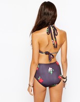 Thumbnail for your product : Motel Marshmallow Retro Halter Bikini Top
