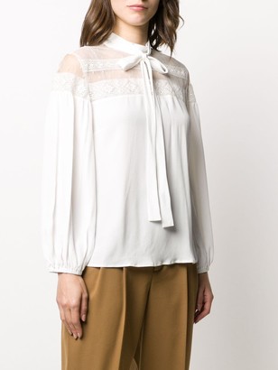 RED Valentino Lace Panel Blouse