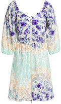 Thumbnail for your product : Hofmann Copenhagen Ruched Cotton And Silk-blend Satin Mini Dress