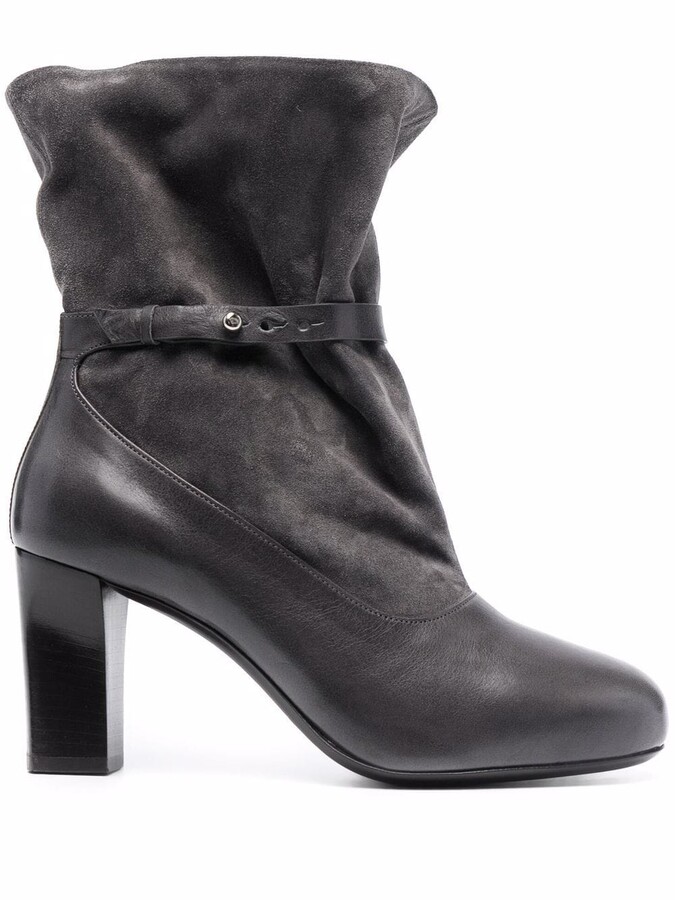 LEMAIRE Canvas Bicolor Ankle Boots - Bergdorf Goodman
