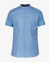 Thumbnail for your product : Ted Baker GONKY Grandad collar cotton shirt