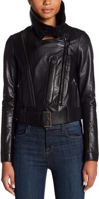 Rudsak Tatoi Convertible Leather Moto Jacket