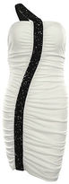 Thumbnail for your product : GUESS Women's Pamela Beaded One Shoulder Ruched Jersey Dress